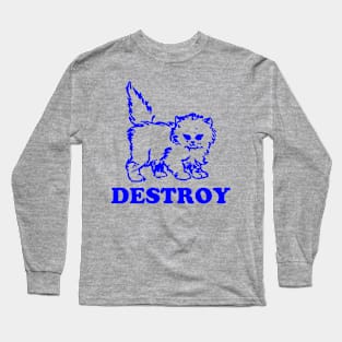 Kitty Destroy Long Sleeve T-Shirt